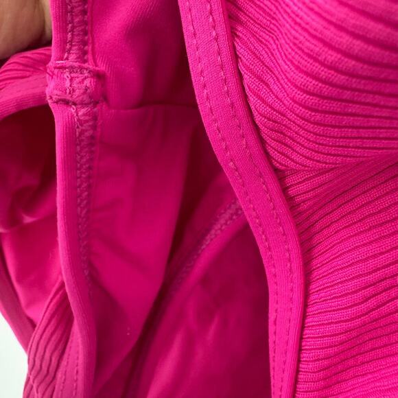 L*Space Ridin' High Ribbed Float On Swimsuit Classic Bubblegum Pink Size L NWOT - Picture 8 of 13